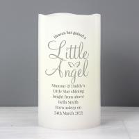 Personalised Little Angel LED Candle Extra Image 1 Preview